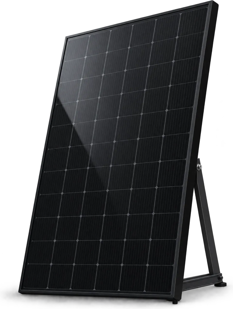 Panou fotovoltaic monocristalin full black pe suport